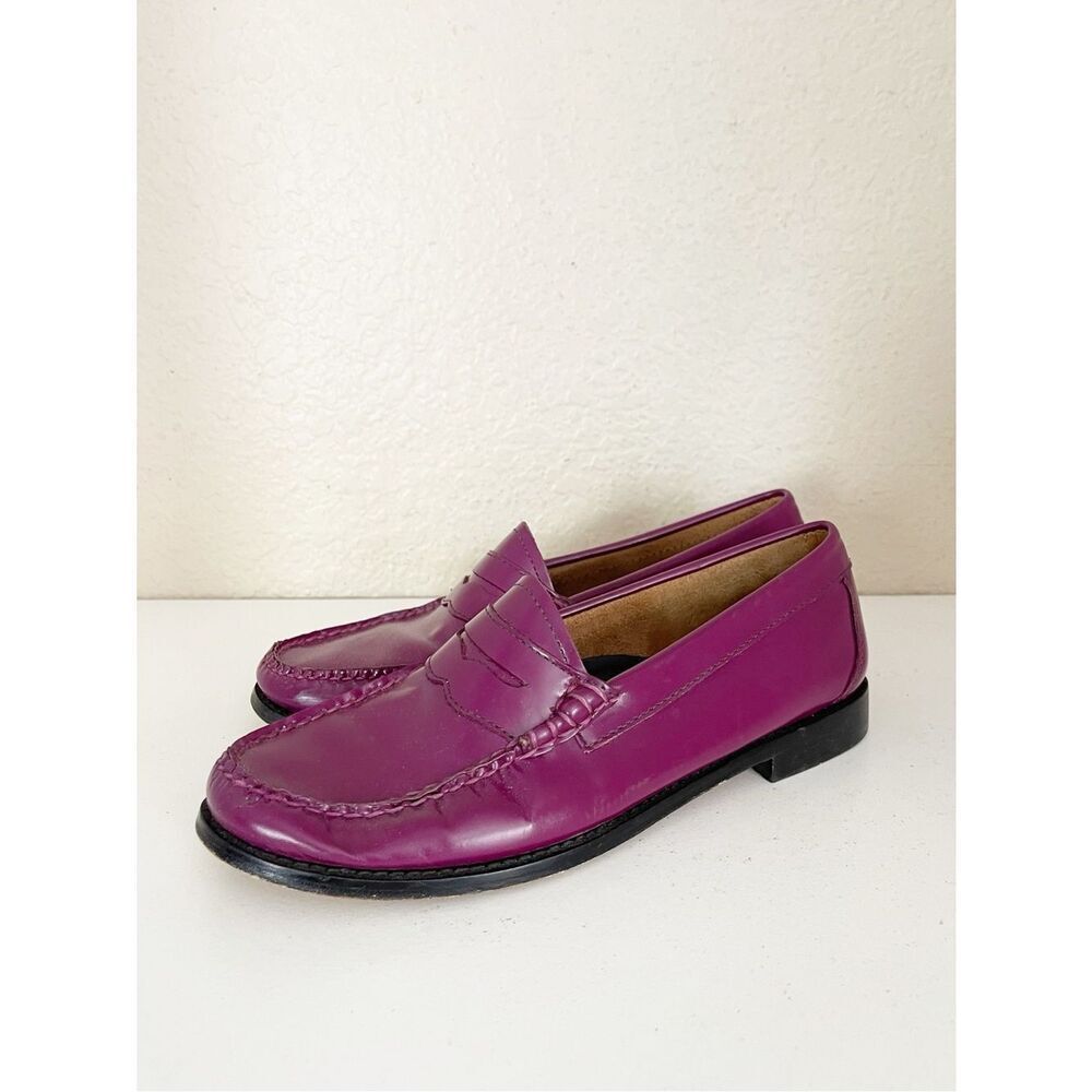 Vintage G.H Bass Weejuns Whitney Candy Loafers in Plum Size 8